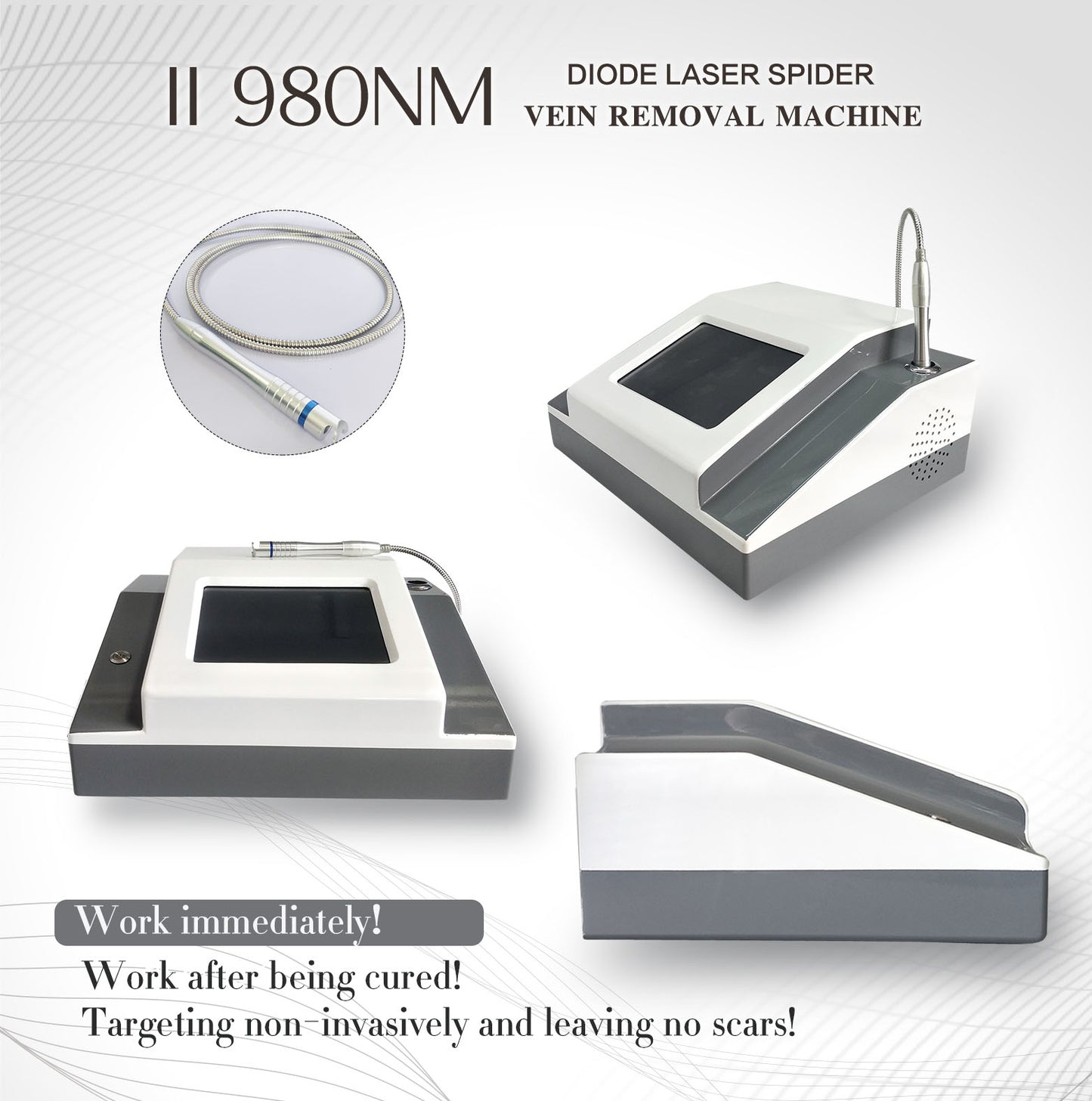 980nm laser vascular removal veins therapy machine