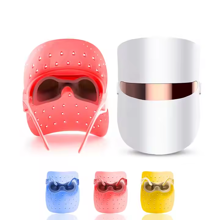 3 colord LED facial mask for facial care