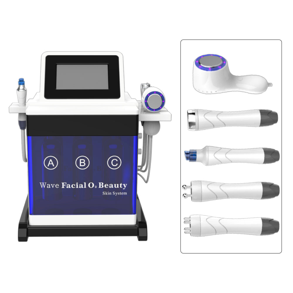 facial care hydra machine with 5 handles