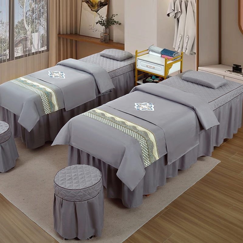 Beauty salon bed cover 4-piece set