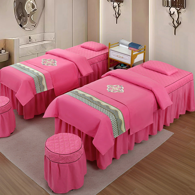 Beauty salon bed cover 4-piece set