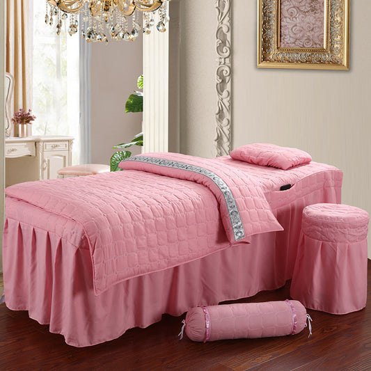 Beauty salon bed cover 4-piece set